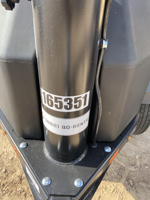 2021 Allmand NLV3GR (4) LED Light Fixture 350W, 23' Vertical Mast, 3kW Prime, Towable, Deep Sea L401, Leveling Jacks, Yanmar T4F 5.8hp