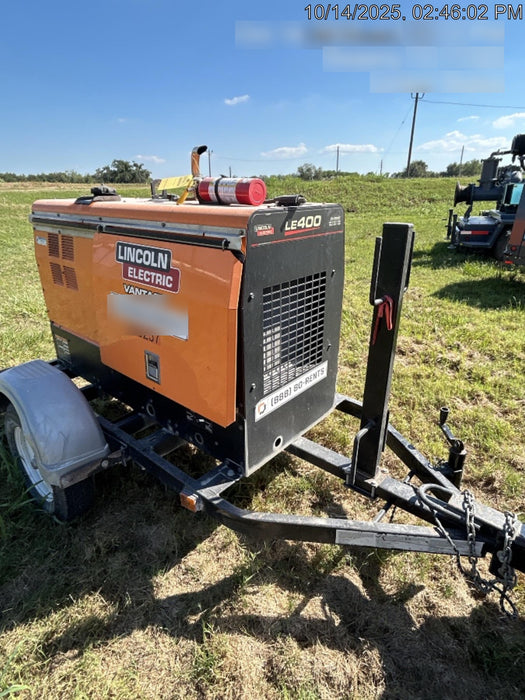 2022 Lincoln Electric LE400 Kubota V1505, Trlr, Cable Rack, Light Kit, ES Decals, T3