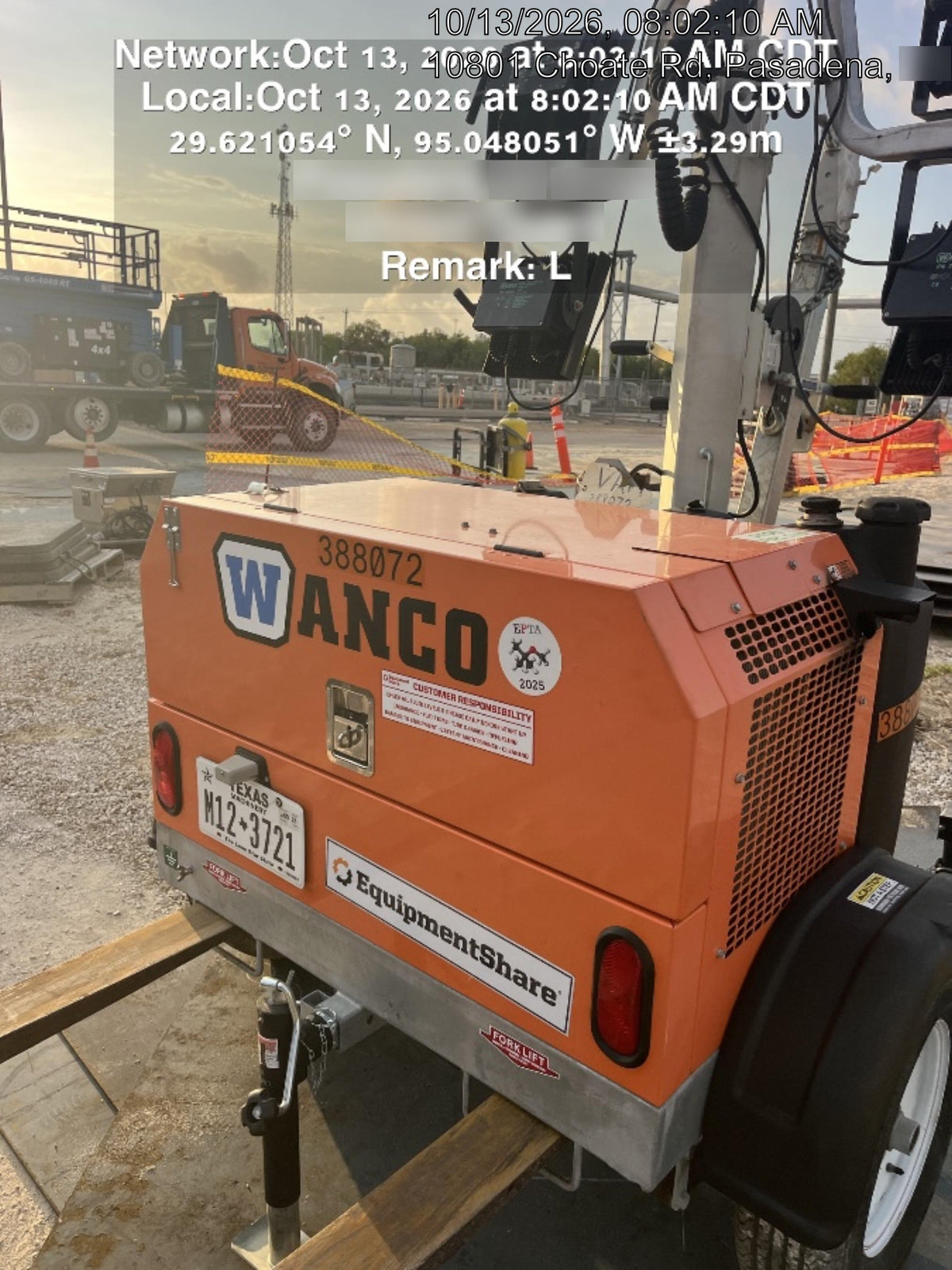 2024 Wanco WLTT-4MM4K Diesel, Deep Sea Controller, Shore Power Plug, Auto Start, (4) 350W LED Floodlights, 4kW Generator, 60 Gal Fuel Tank, 2" Ball, T3