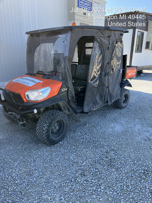 2022 Kubota RTV-X1140W-H Plastic Canopy, Windshield Acrylic Clear, LED Strobe Light, Wire Harness Kit, Back up Alarm