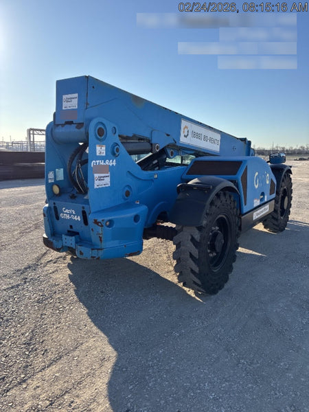 2019 Genie GTH-844 Cab/Heat/AC, Solid RT Tires, LED Work Lights, Beacon 60" QA Carriage, 48" Forks