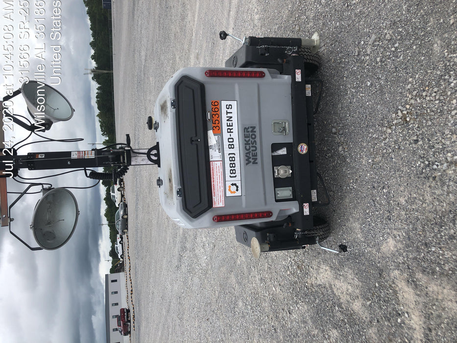 2019 Wacker Neuson LTV6L-MH Wacker Neuson LTV6L Mobile Light Tower w/Fuel Level Sensor Installed