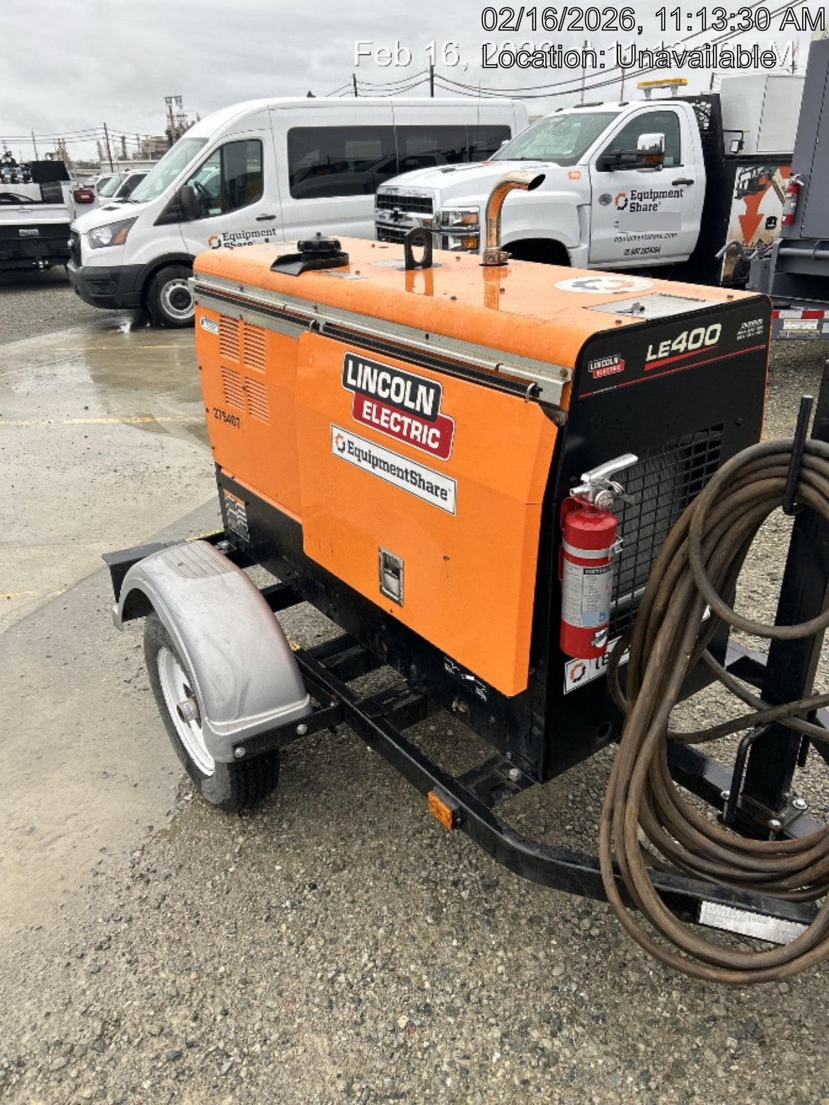 2022 Lincoln Electric LE400 Kubota V1505, Trlr, Cable Rack, Light Kit, ES Decals, T3