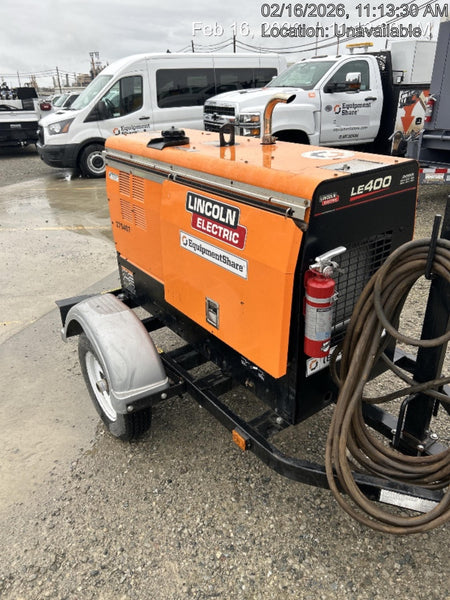 2022 Lincoln Electric LE400 Kubota V1505, Trlr, Cable Rack, Light Kit, ES Decals, T3
