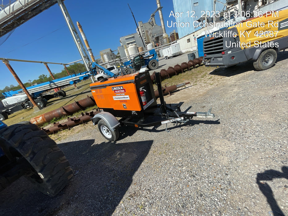 2022 Lincoln Electric LE400 Kubota V1505, Trlr, Cable Rack, Light Kit, ES Decals, T3