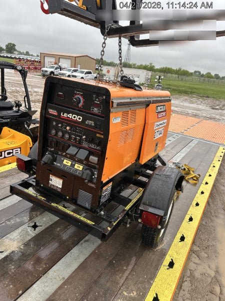 2022 Lincoln Electric LE400 Kubota V1505, Trlr, Cable Rack, Light Kit, ES Decals, T3