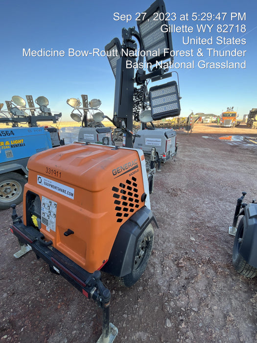 2023 Generac MLT2 Diesel, Flex Switch 120V Input, Powerzone Controller, (4) 320W LED Lights, 4kW Generator, 39.9 Gal Fuel Tank, 2" Ball, T3