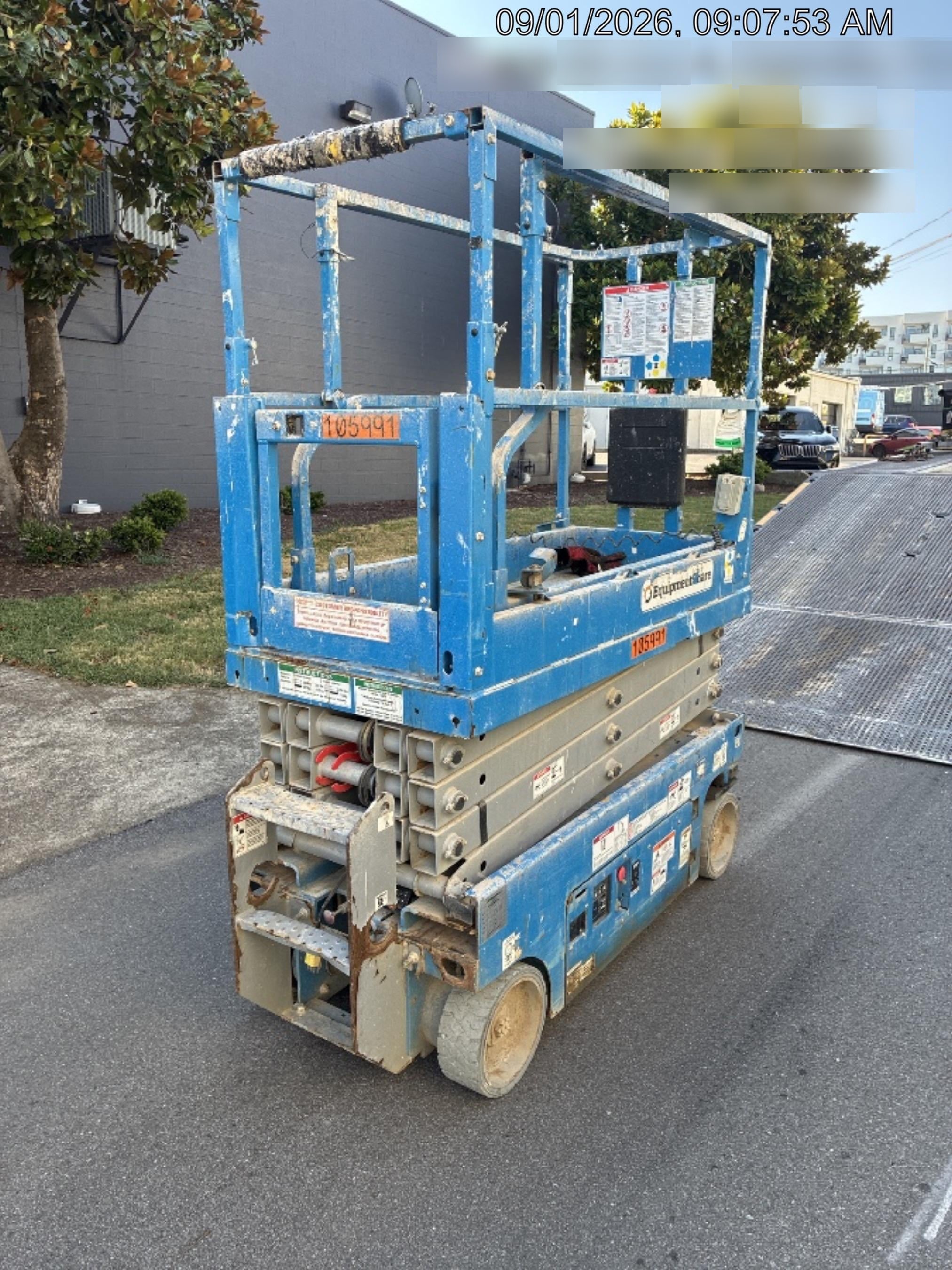 2020 Genie GS-1930 Solid Non Marking Tires, Beacon, Folding rails with half height swing gate