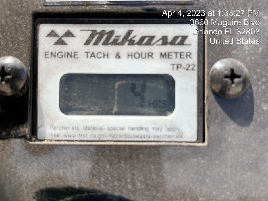 2023 Multiquip MVH158 Honda GX200, 17" Plate, Gas