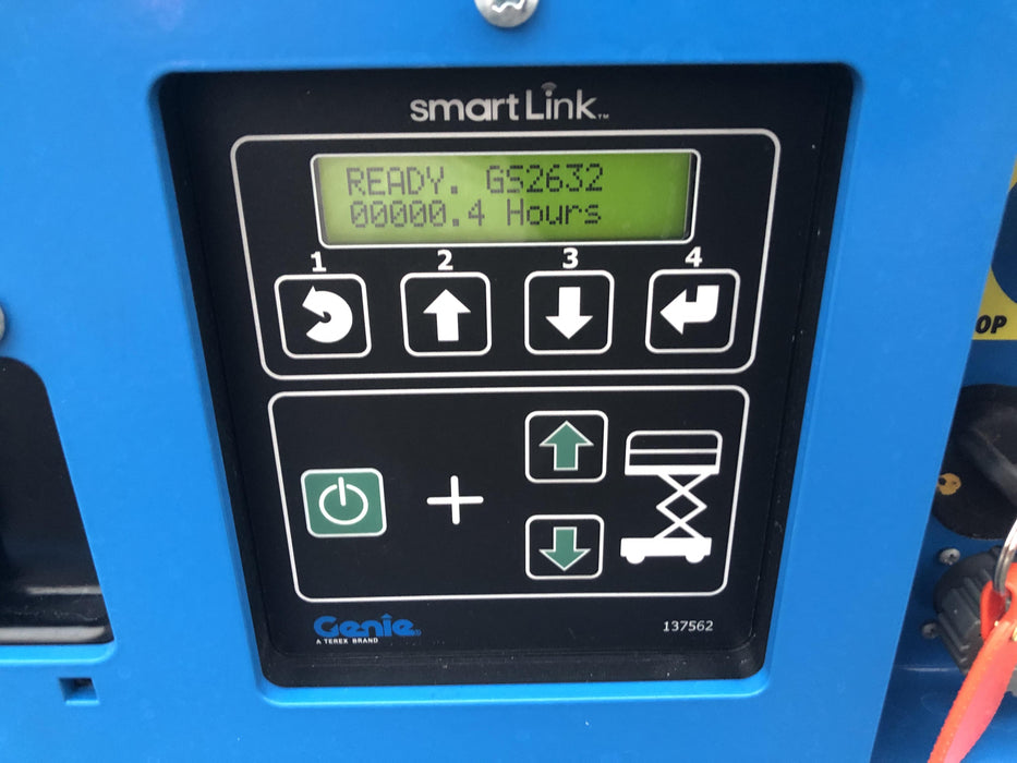 2020 Genie GS-2632 Solid NM Tires, Folding Rails with Half-Height Swing Gate, Beacon, 800W Invertor