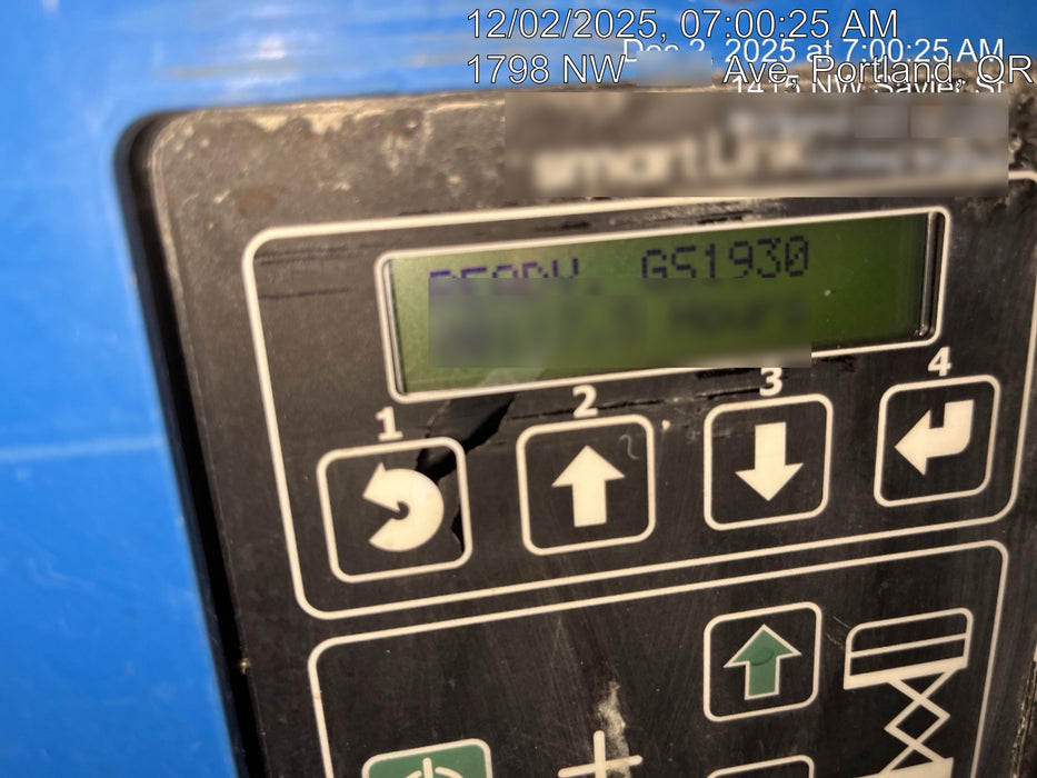 2020 Genie GS-1930 Standard Machine, 800W Inverter