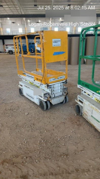 Custom Equipment HB-1430 <ul>
 <li>Hy-Brid Scissor Lift</li>
  <li>Platform capacity up to 670 lbs.</li>
  <li>Working height up to 20 ft</li>
  <li>Weighs under 1,700 lbs.</li>
  <li>Non-marking wheels </li>
</ul>