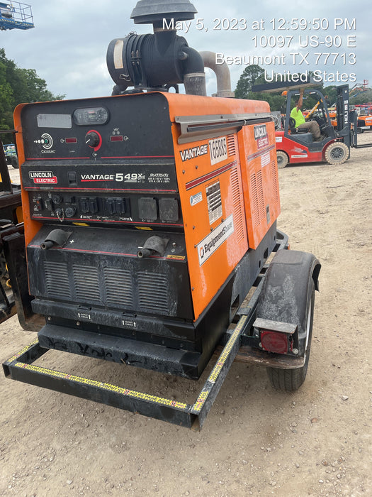 2021 Lincoln Electric Vantage 549X Ready Pak 3, ORANGE (includes trailer, cable rack, fender light kit)