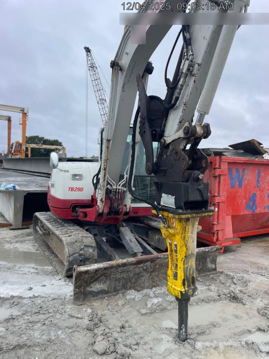 2019 Takeuchi TB290 Takeuchi TB290 Cab/Heat/AC w/Rubber Tracks, Auxiliary Hydraulics, Dozer Blade, Manual QC