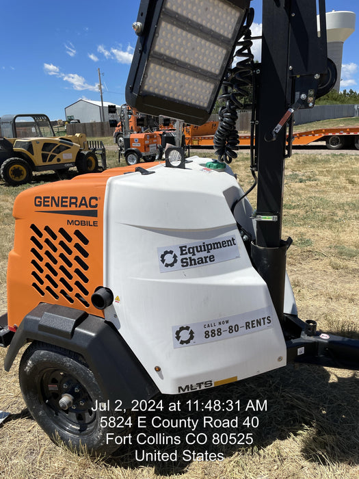 2023 Generac MLT2 Diesel, Flex Switch 120V Input, Powerzone Controller, 
(4) 320W LED Lights, 4kW Generator, 39.9 Gal Fuel Tank, 2" Ball, T3