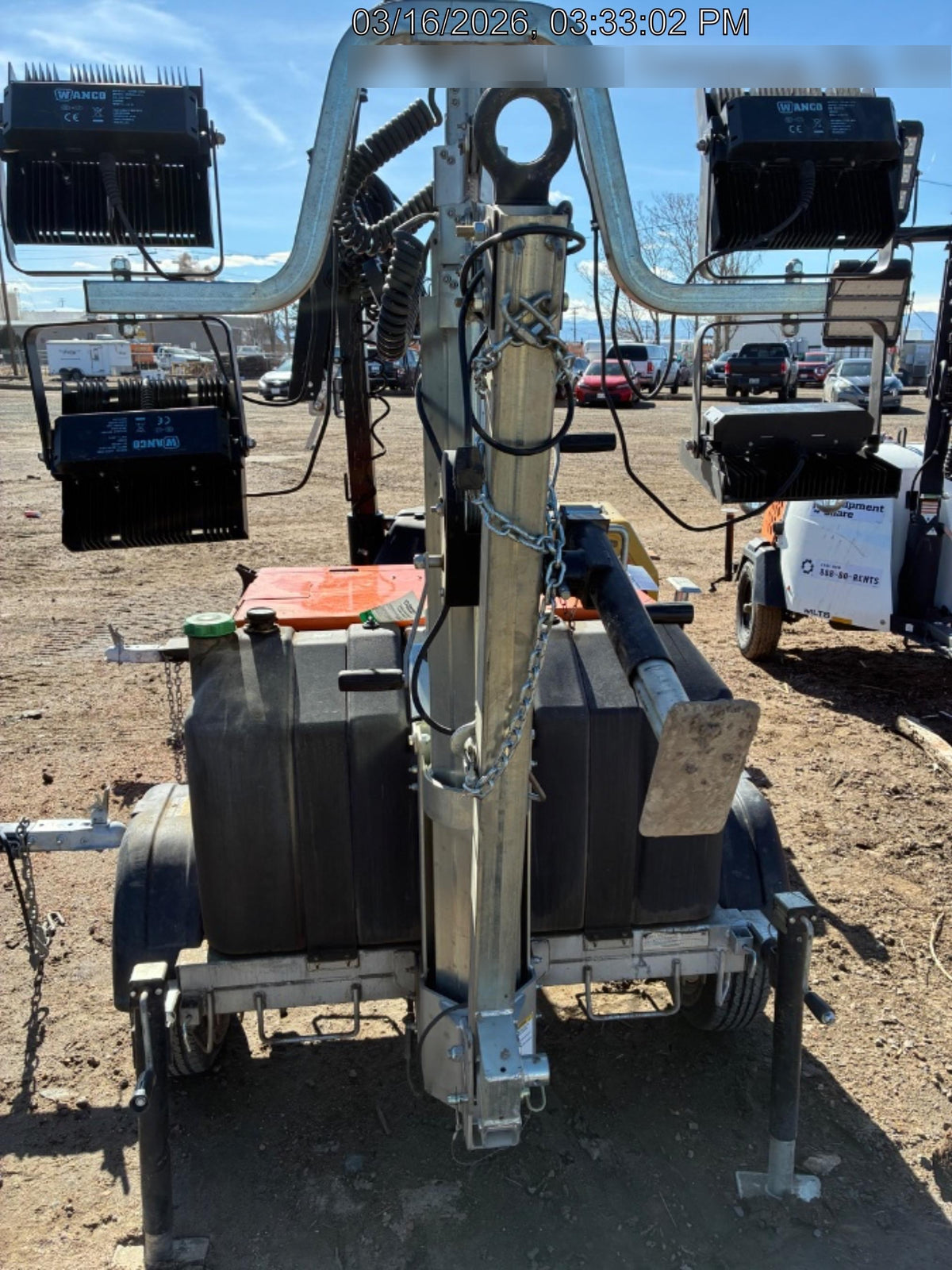 2024 Wanco WLTT-4MM4K Diesel, Deep Sea Controller, Shore Power Plug, Auto Start, (4) 350W LED Floodlights, 4kW Generator, 60 Gal Fuel Tank, 2" Ball, T3