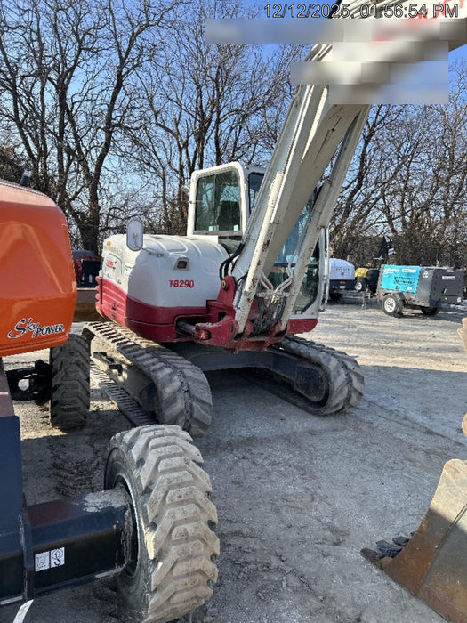 2019 Takeuchi TB290 Cab, AC, Rubber Tracks, Dozer Blade, Travel Alarm, Control Pattern Change Valve, Auxiliary Hydraulics w/18" Quick Coupler Bucket with teeth, 6.2 cu. ft. capacity/24" Quick Coupler Bucket with teeth, 8.6 cu. ft. capacity/36" Quick Coupler Bucket with teeth, 13.4 cu. ft. capacity, Quick Coupler, Hydraulic Thumb Installed