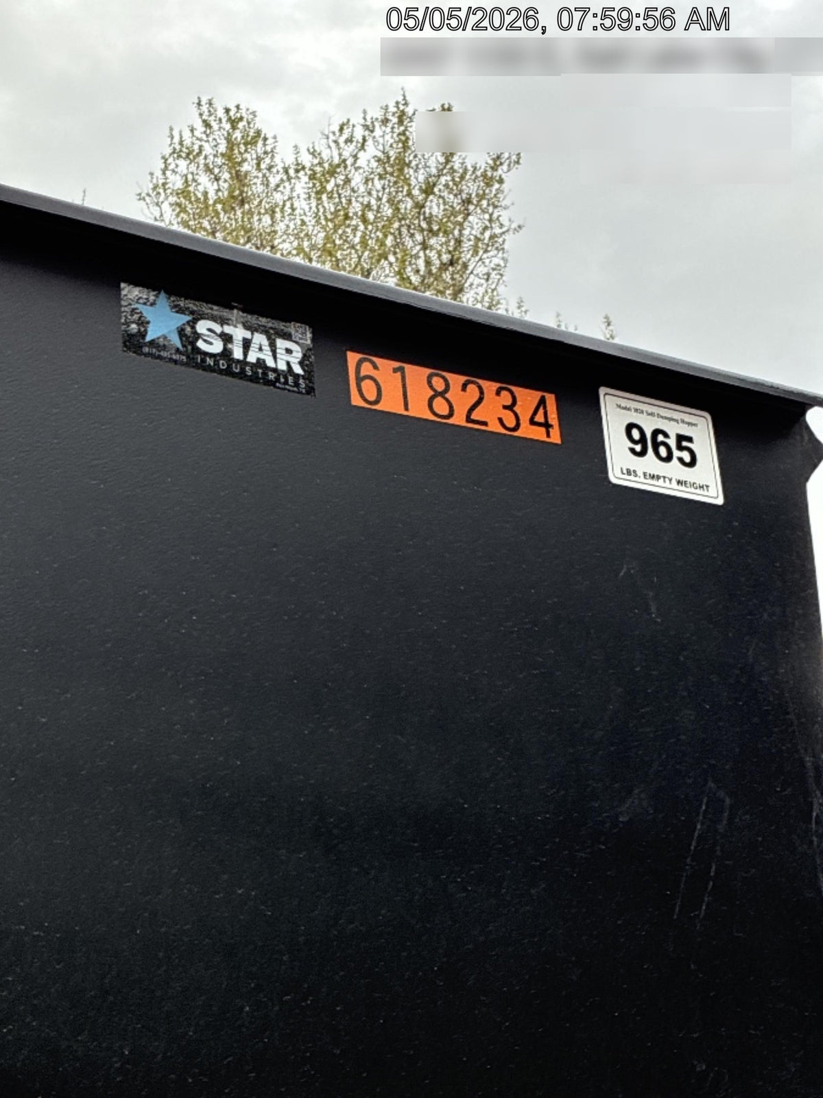 2025 STAR INDUSTRIES M-1820 - Self-Dump Hopper