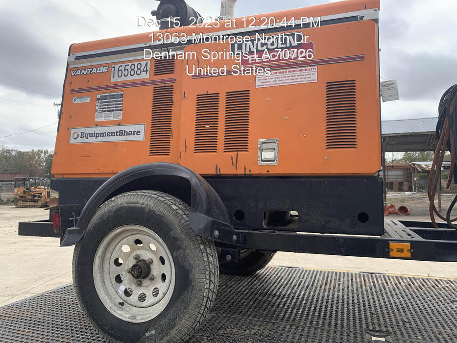 2021 Lincoln Electric Vantage 549X Ready Pak 3, ORANGE (includes trailer, cable rack, fender light kit)