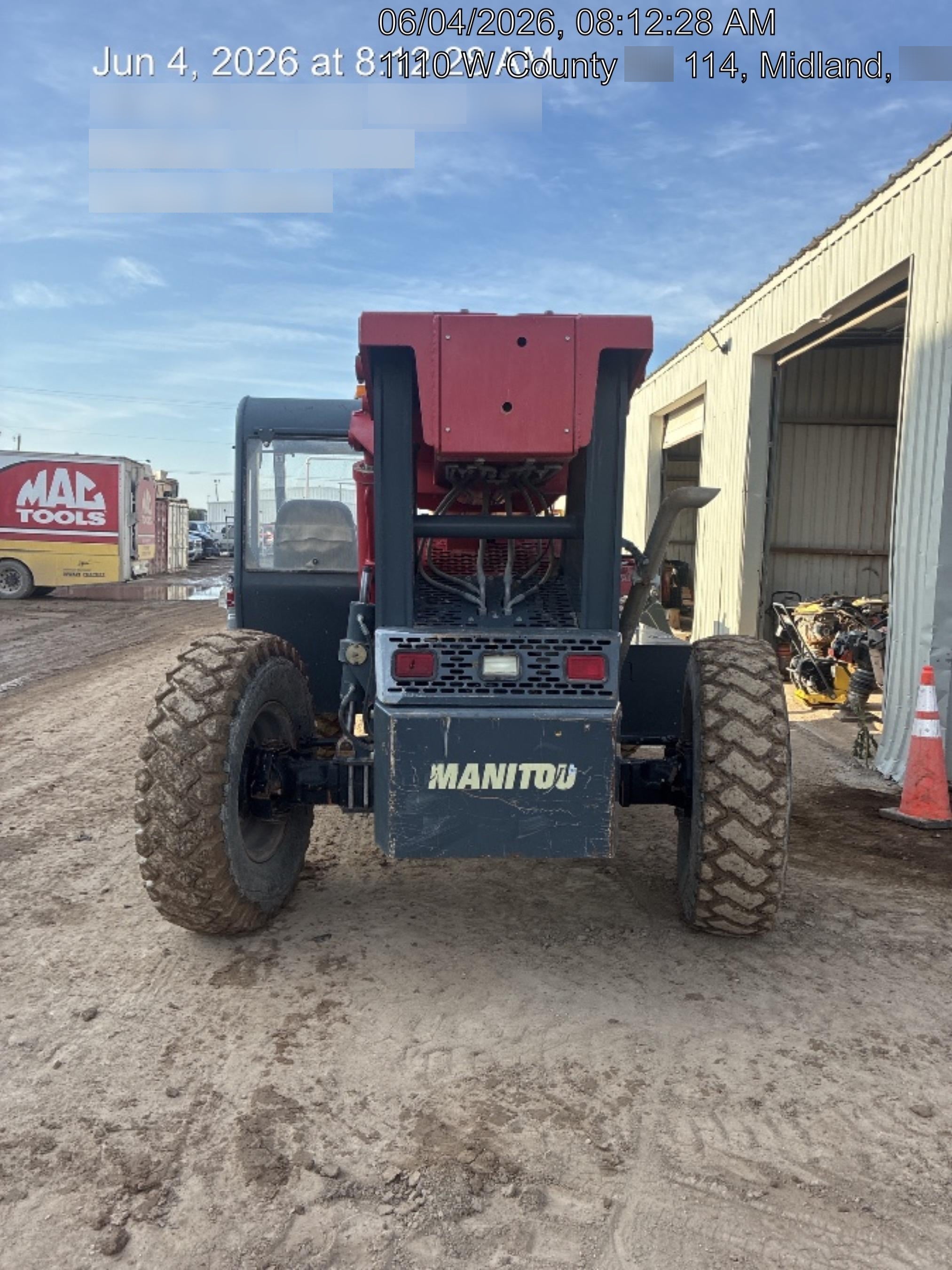 2018 Manitou 12042 Manitou MTA 12042 w/Open ROPS, Work Lights/Strobe, Aux Hyd, Solid Tires, Lift Hook, 66" Carriage, 72" Forks, Outriggers