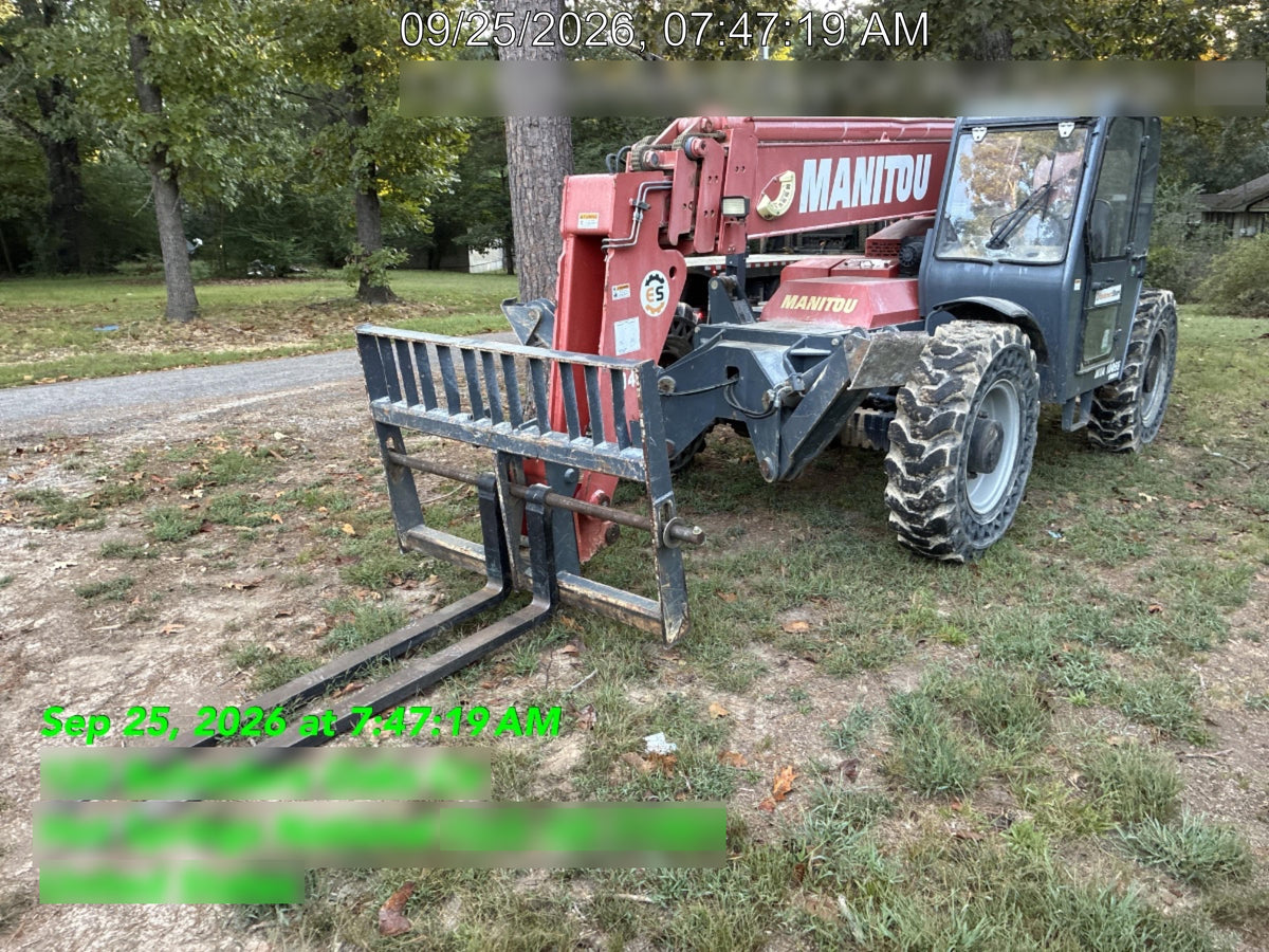 2018 Manitou MTA10055 Manitou MTA 10055 w/Open ROPS, Work Lights/Strobe, Aux Hyd, Solid Tires, Lift Hook, 66" Carriage, 60" Forks
