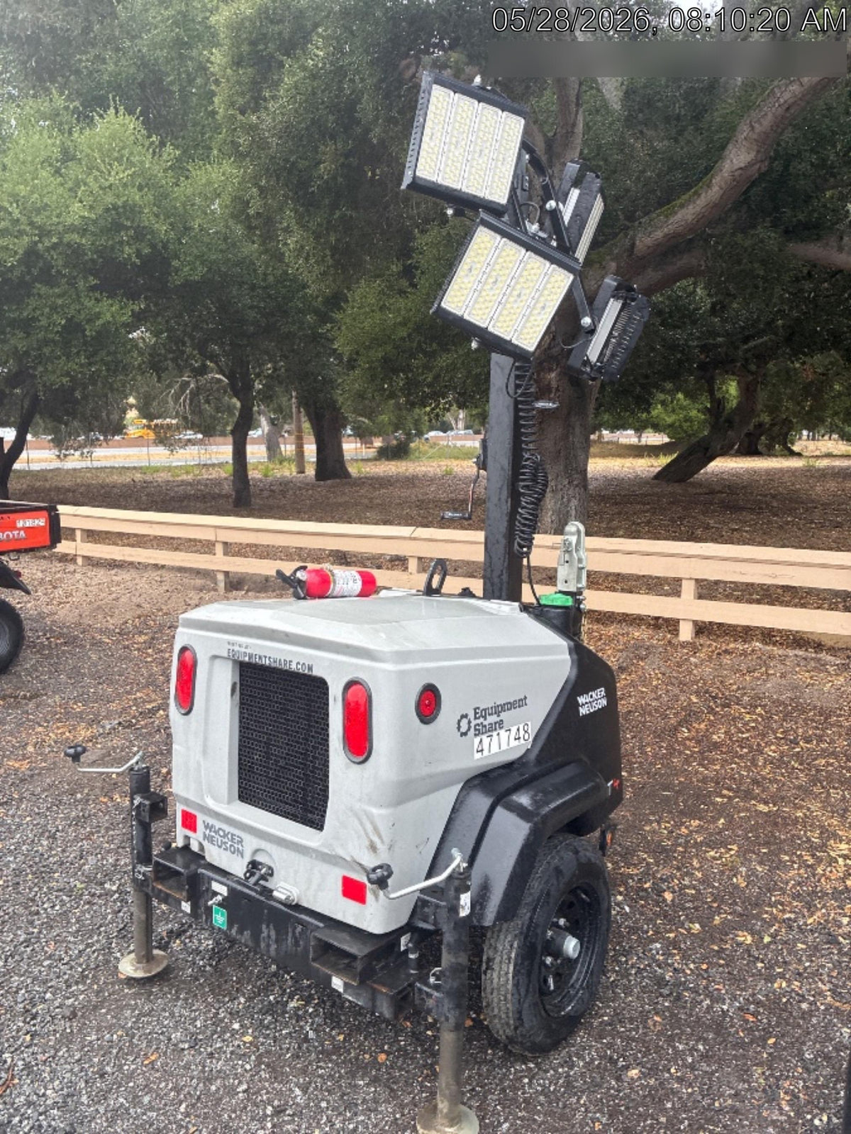 2024 Wacker Neuson LTT4 Diesel, Kohler KDW702, Deep Sea Controller, Auto Start, LED 320W, Bypass Outlet, T3