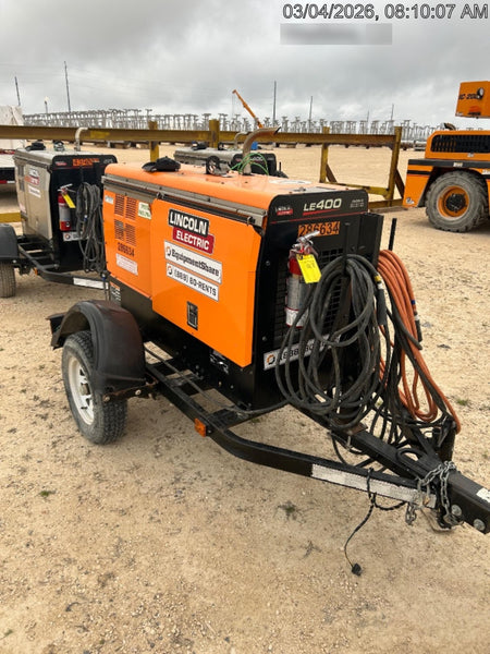 2022 Lincoln Electric LE400 Kubota V1505, Trlr, Cable Rack, Light Kit, ES Decals, T3