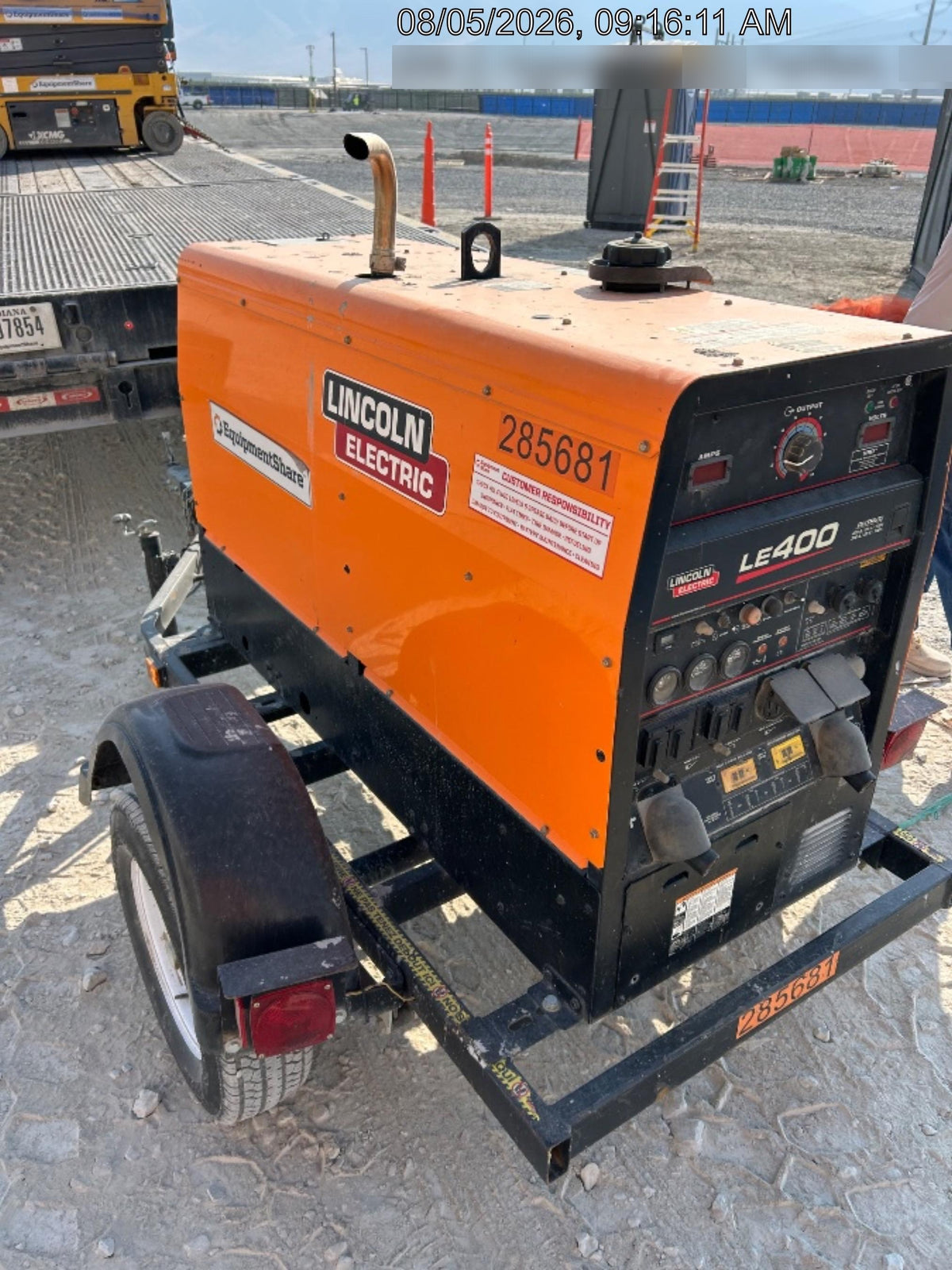 2022 Lincoln Electric LE400 Kubota V1505, Trlr, Cable Rack, Light Kit, ES Decals, T3