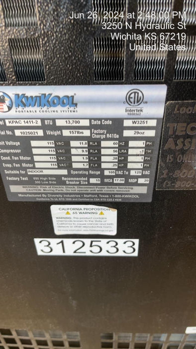 2023 KWIKOOL KPAC1411-2