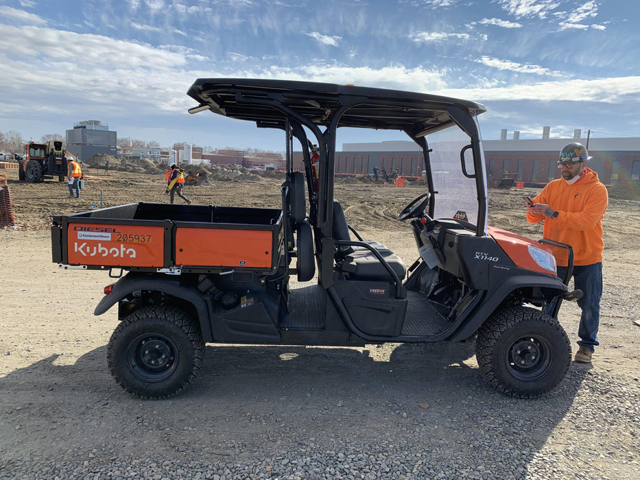 2022 Kubota RTV-X1140W-H Plastic Canopy, Windshield Acrylic Clear, LED Strobe Light, Wire Harness Kit, Back up Alarm