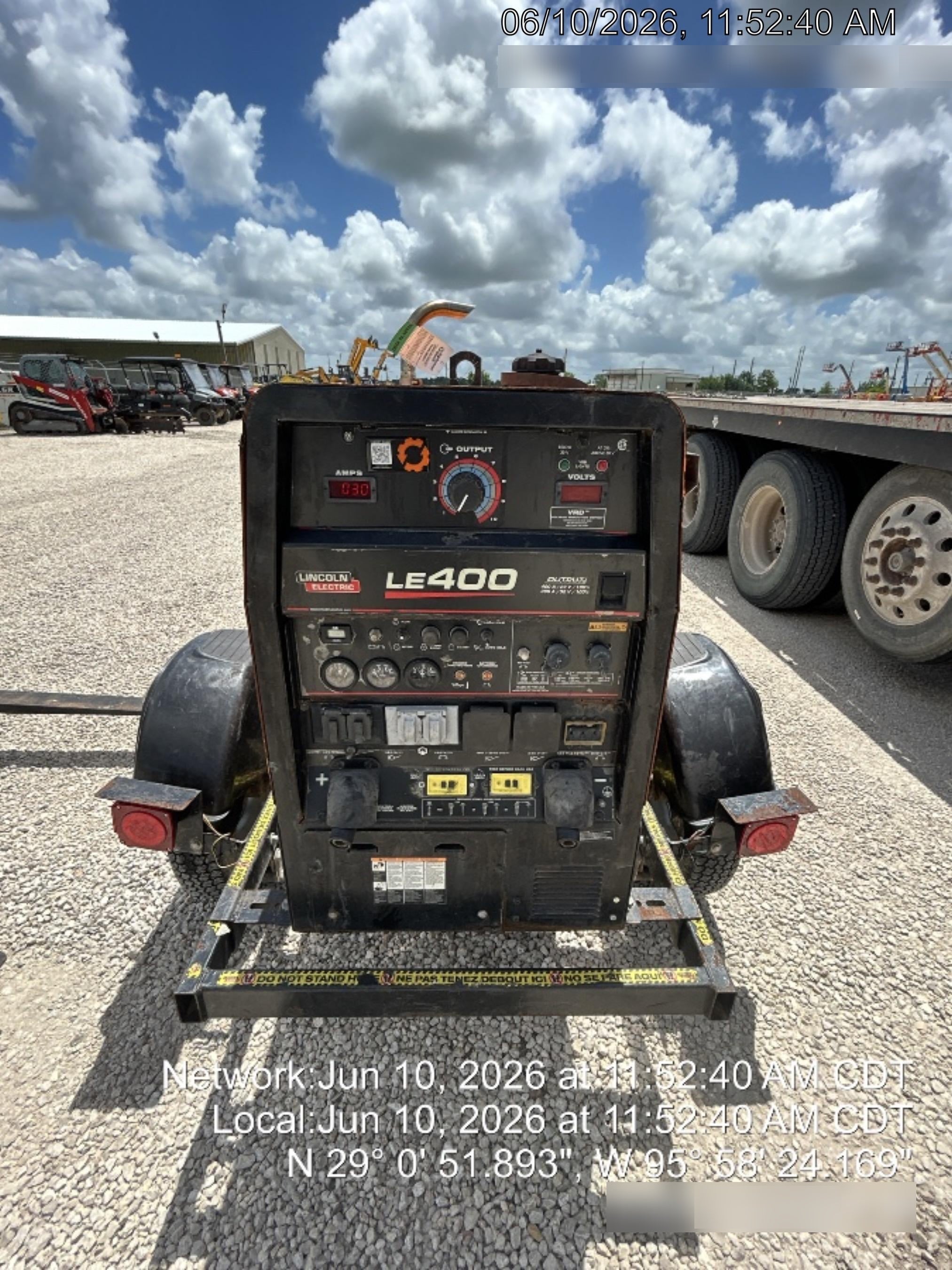 2022 Lincoln Electric LE400 Kubota V1505, Trlr, Cable Rack, Light Kit, ES Decals, T3