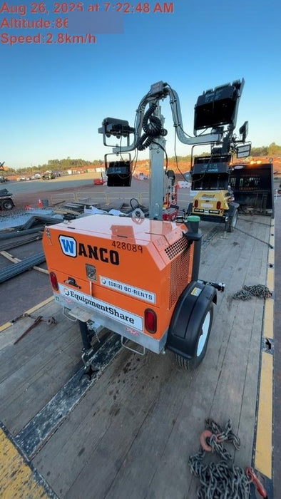 2024 Wanco WLTT-4MM4K Diesel, Deep Sea Controller, Shore Power Plug, Auto Start, (4) 350W LED Floodlights, 4kW Generator, 60 Gal Fuel Tank, 2" Ball, T3