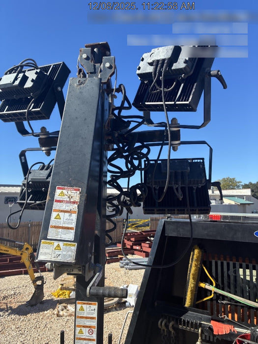 2021 Allmand NLV3GR (4) LED Light Fixture 350W, 23' Vertical Mast, 3kW Prime, Towable, Deep Sea L401, Leveling Jacks, Yanmar T4F 5.8hp