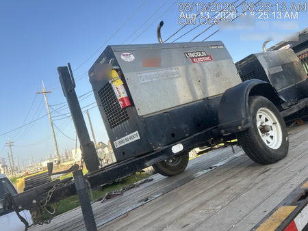 2019 Lincoln Electric Vantage 322 Ready-Pak 3, Two Wheel Trailer, Fender and Light Kit, Cable Rack