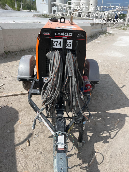 2022 Lincoln Electric LE400 Kubota V1505, Trlr, Cable Rack, Light Kit, ES Decals, T3