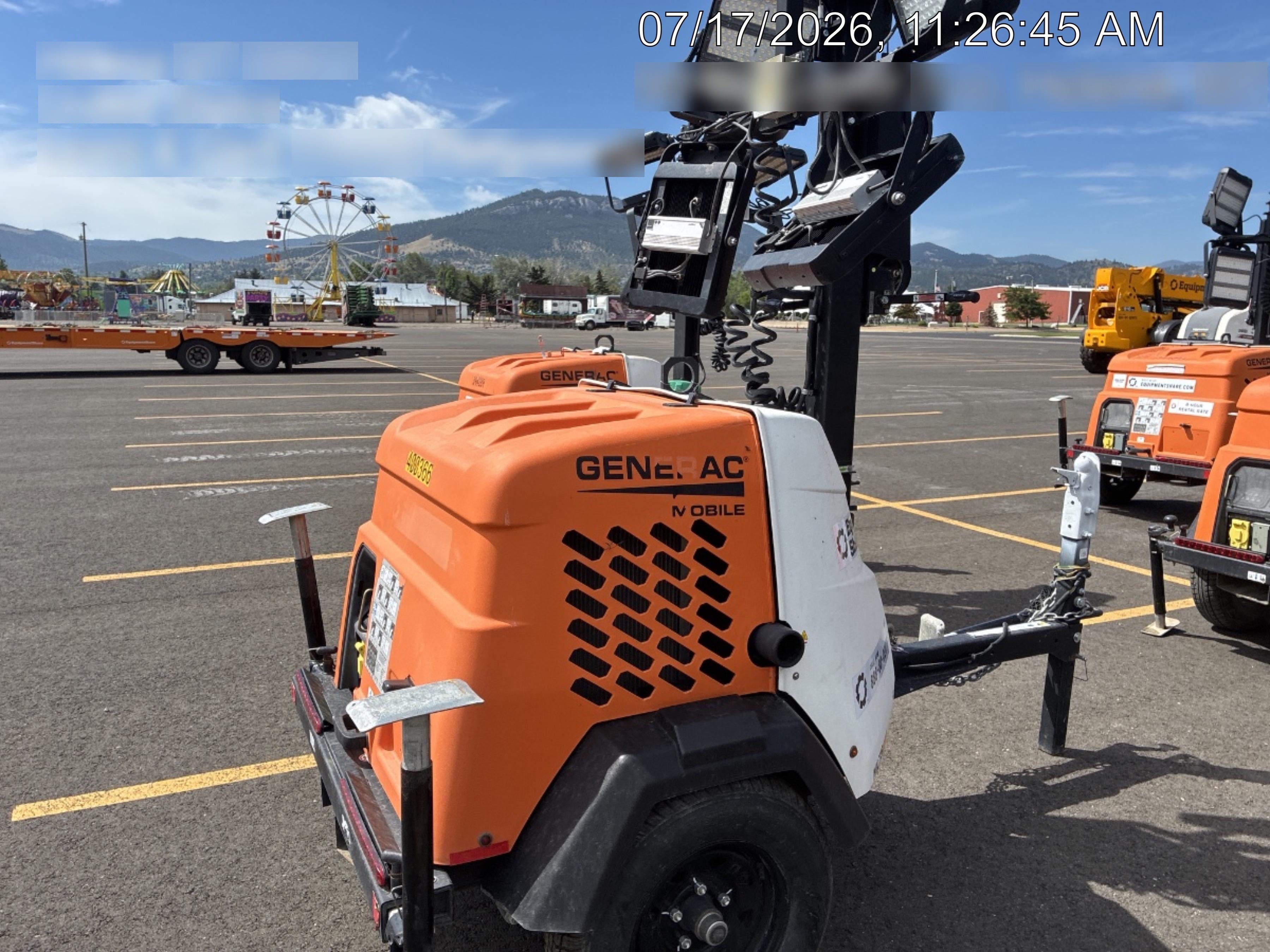 2024 Generac MLT2 Diesel, Flex Switch 120V Input, Powerzone Controller, 
(4) 320W LED Lights, 4kW Generator, 39.9 Gal Fuel Tank, 2" Ball, T3
