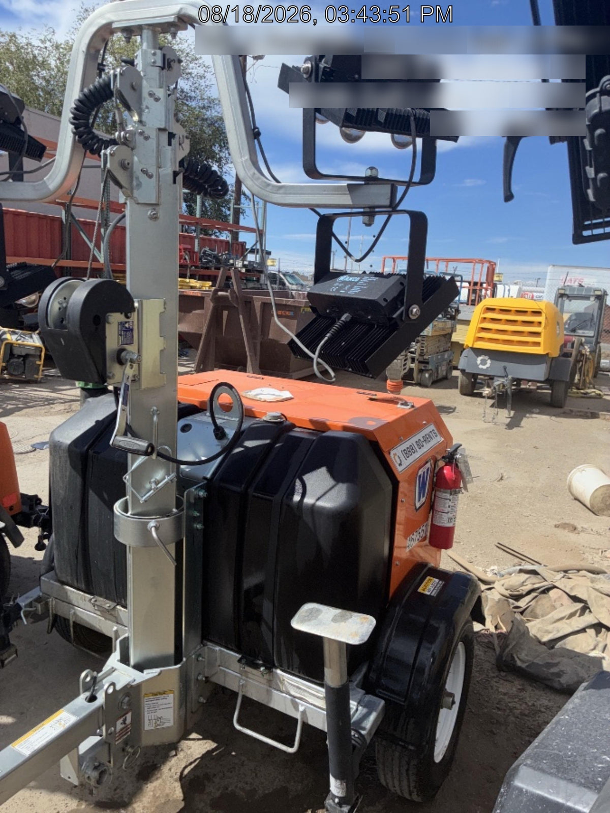 2024 Wanco WLTT-4MM4K Diesel, Deep Sea Controller, Shore Power Plug, Auto Start, (4) 350W LED Floodlights, 4kW Generator, 60 Gal Fuel Tank, 2" Ball, T3