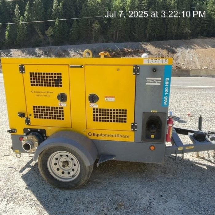 2021 ATLAS COPCO PAS 100 HF CS Enclosed