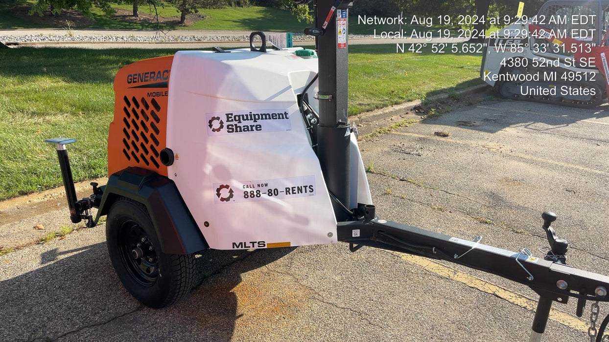 2024 Generac MLT2 Diesel, Flex Switch 120V Input, Powerzone Controller, 
(4) 320W LED Lights, 4kW Generator, 39.9 Gal Fuel Tank, 2" Ball, T3