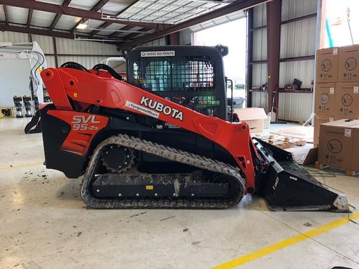 2019 Kubota SVL95-2SC Cab/Heat/Air, Standard Tracks, Standard Flow, Hydraulic QC 80" HD w/ Smooth Cutting Edge