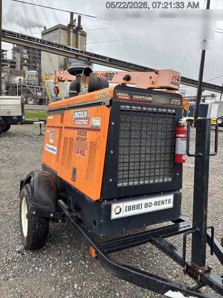 2021 Lincoln Electric Vantage 549X Ready Pak 3, ORANGE (includes trailer, cable rack, fender light kit)