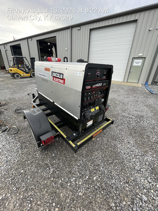 2024 Lincoln Electric LE400 Kubota V1505, Trlr, Cable Rack, Light Kit, ES Decals, T3