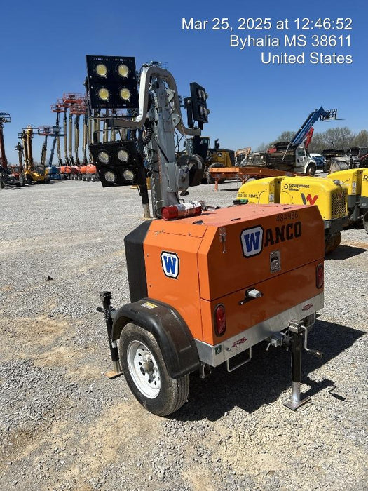 2025 Wanco WLTT-4MM4K Diesel, Mitsubishi L2E, 9.0HP @1800 rpm, Deep Sea Controller, Shore Power Plug, Auto Start, (4) 350W LED Floodlights, 4kW Generator, 60 Gal Fuel Tank, 2" Ball, T3