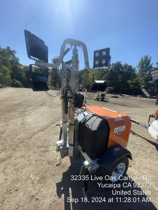 2024 Wanco WLTT-4MM4K Diesel, Deep Sea Controller, Shore Power Plug, Auto Start, (4) 350W LED Floodlights, 4kW Generator, 60 Gal Fuel Tank, 2" Ball, T3