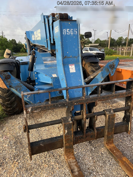 2018 Genie GTH-1056 Genie GTH-1056 w/Open ROPS, Solid Tires, Work Light/Beacon, 60" Carriage and Forks
