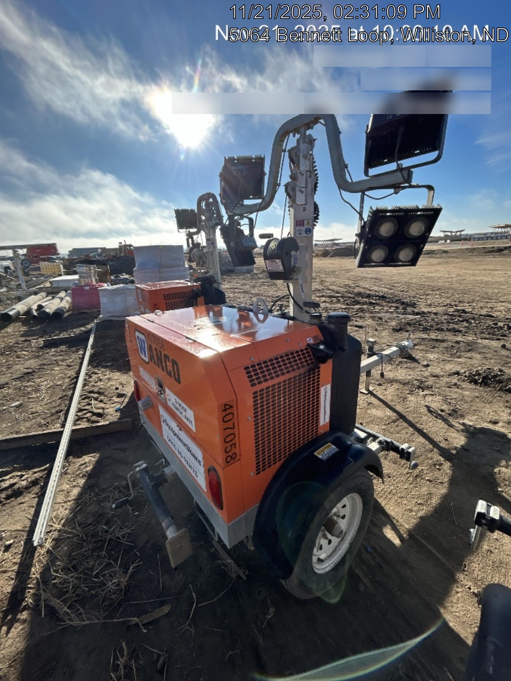 2024 Wanco WLTT-4MM4K Diesel, Deep Sea Controller, Shore Power Plug, Auto Start, (4) 350W LED Floodlights, 4kW Generator, 60 Gal Fuel Tank, 2" Ball, T3