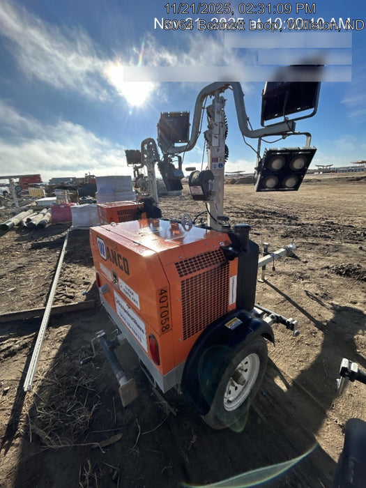 2024 Wanco WLTT-4MM4K Diesel, Deep Sea Controller, Shore Power Plug, Auto Start, (4) 350W LED Floodlights, 4kW Generator, 60 Gal Fuel Tank, 2" Ball, T3