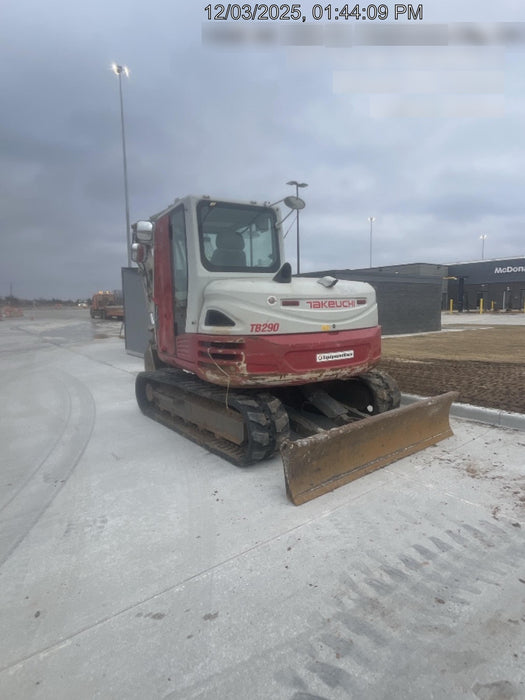 2020 Takeuchi TB290C Cab/Heat/Air, Rubber Tracks, Manual TAG QC