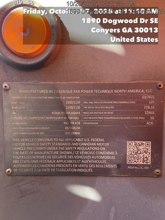 2022 ATLAS COPCO XAS188