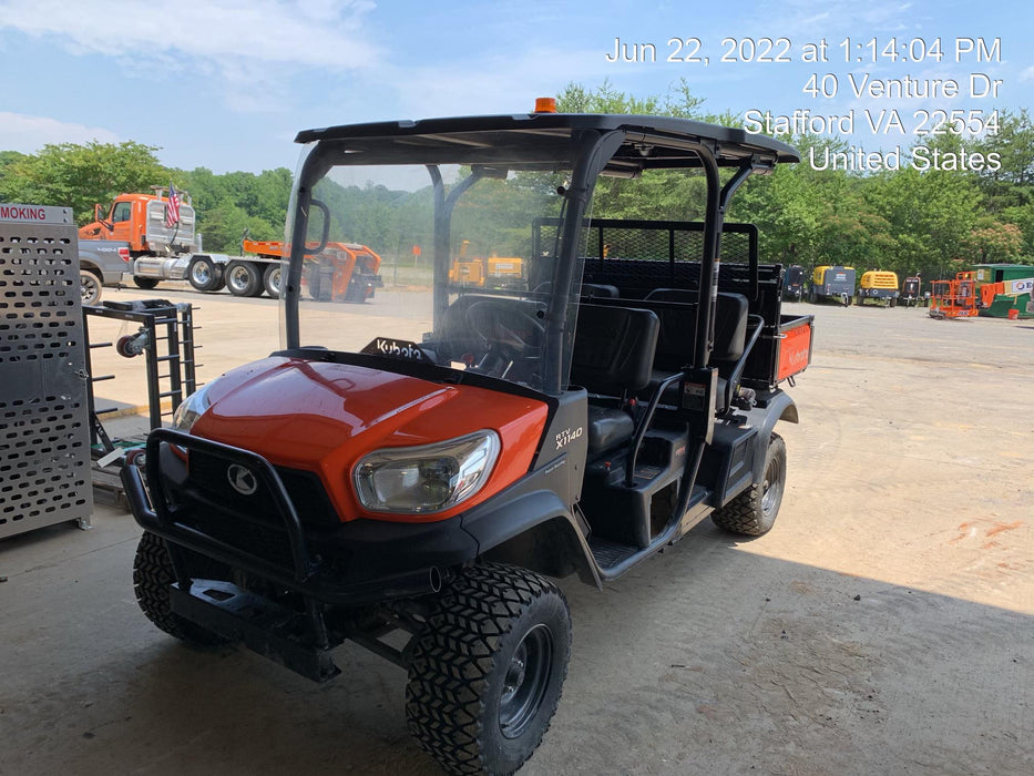 2020 Kubota RTV-X1140W-H Plastic Canopy, Windshield Acrylic Clear, LED Strobe Light, Wire Harness Kit, Back up Alarm